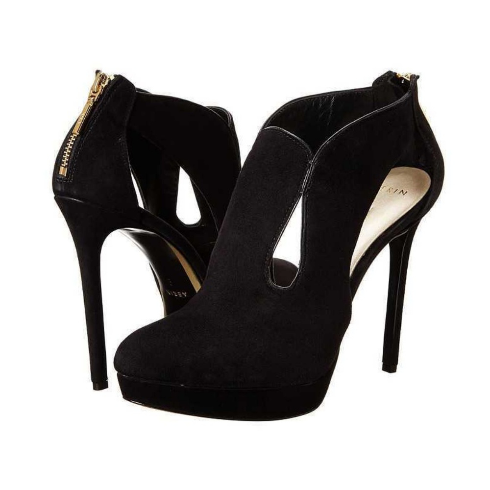 Aerin Surrey Suede Bootie, BLack Size 9.5 M